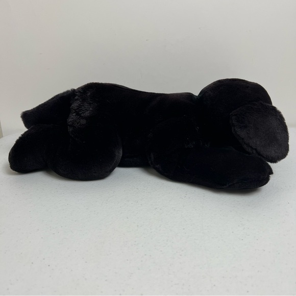 VTG Russ Berrie Stuffed Black Labrador Retriever Dog Pup Ginger 16” Realistic - Picture 4 of 10